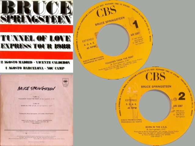 Bruce Springsteen - TOUGHER THAN THE REST / BORN IN THE USA